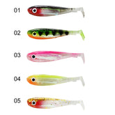 Captain 3074 Duck Tail Soft 9cm Levrek Silikonu 5li Paket Suni Yem